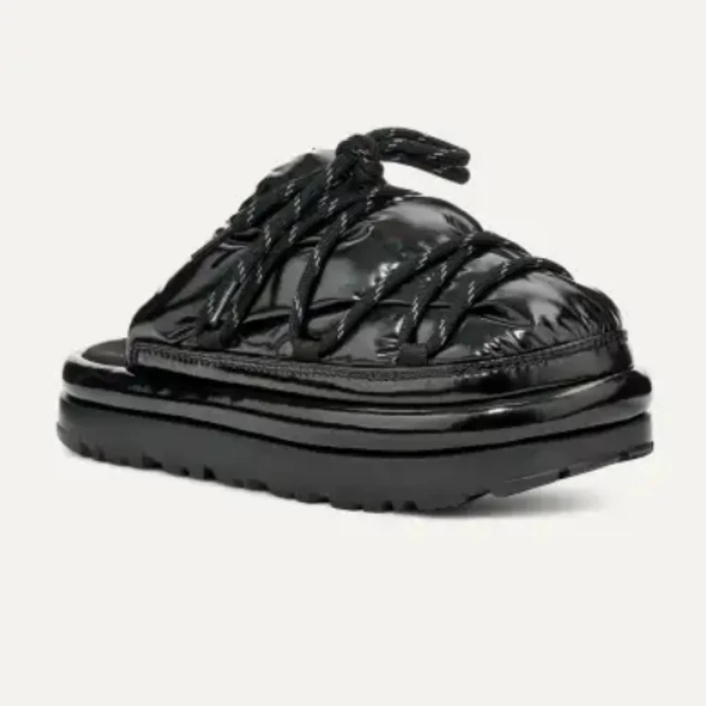 UGG SPACESLIDER HI SHINE SLIDE PLATFORM SLIPPER SHOES NWOT - Picture 14 of 17
